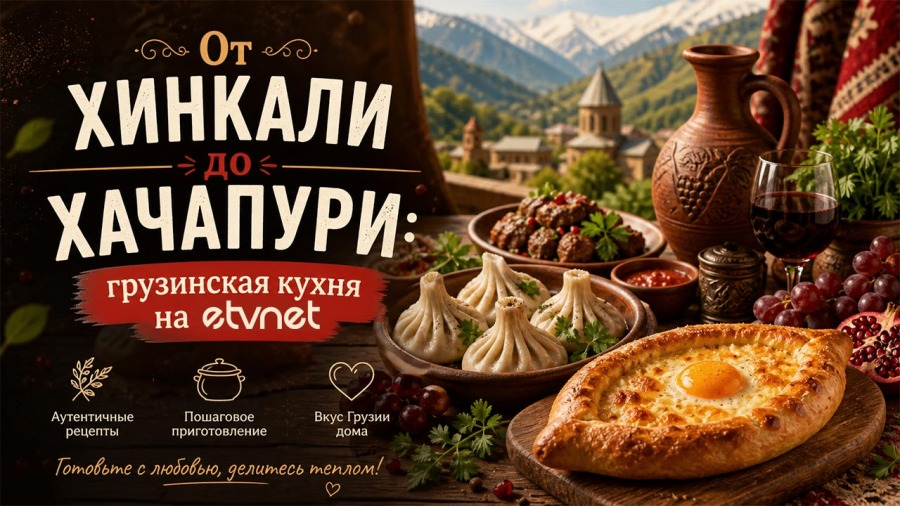 От хинкали до хачапури: грузинская кухня на eTVnet